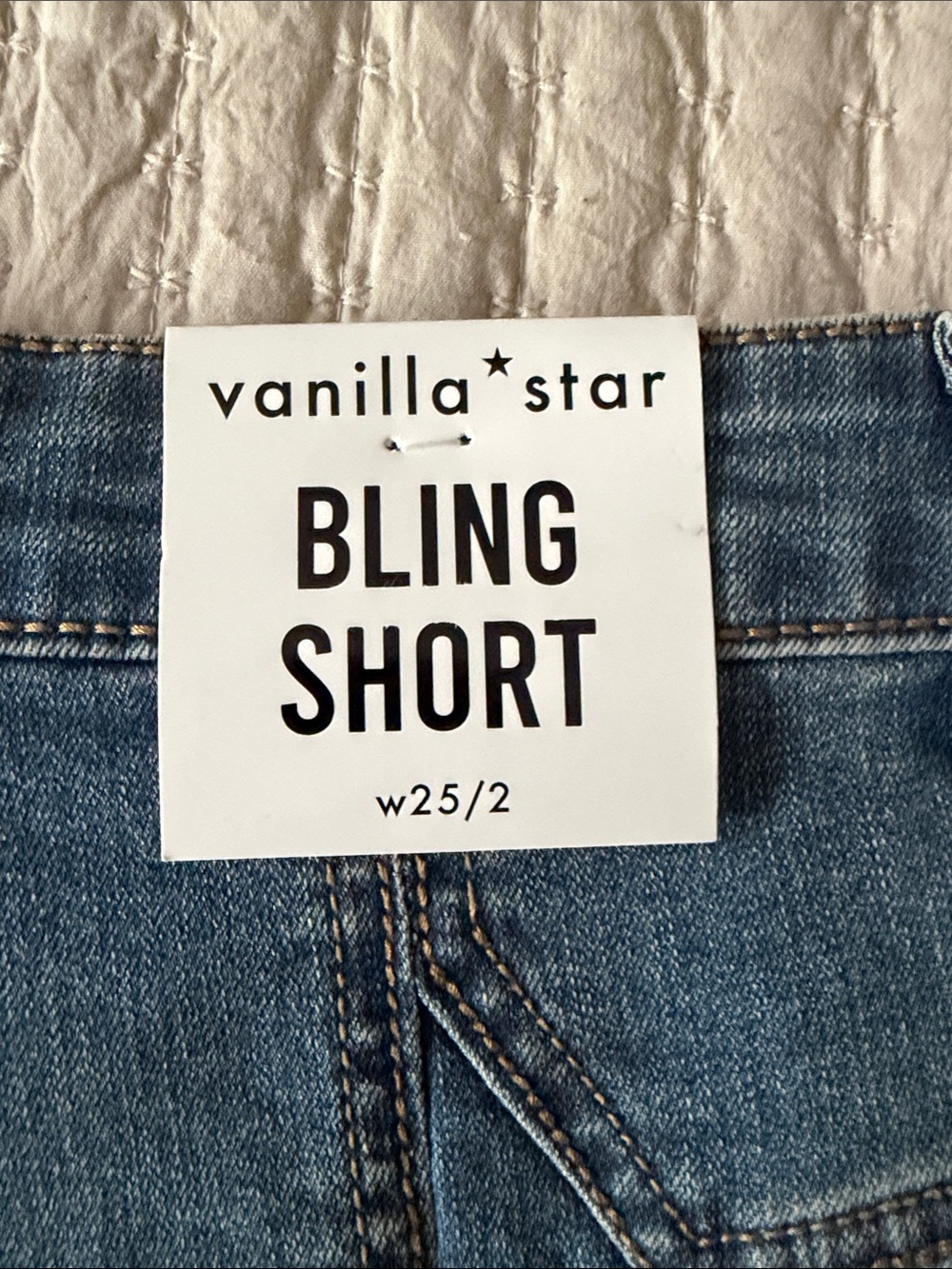 Vanilla Star Medium Blue Denim Accent Detailed Shorts ❤️Sz 2 - Picture 4 of 8